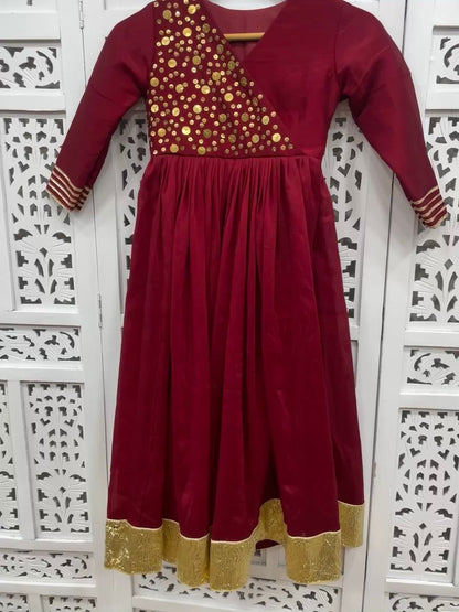 Maroon Grace Party Gown