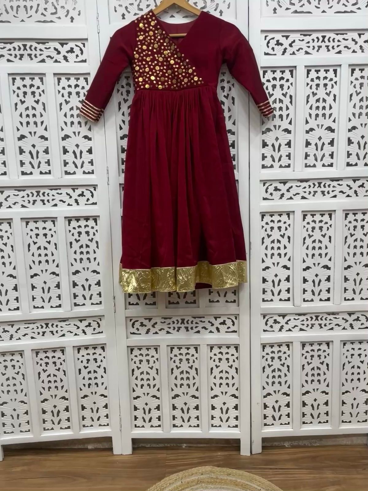 Maroon Grace Party Gown